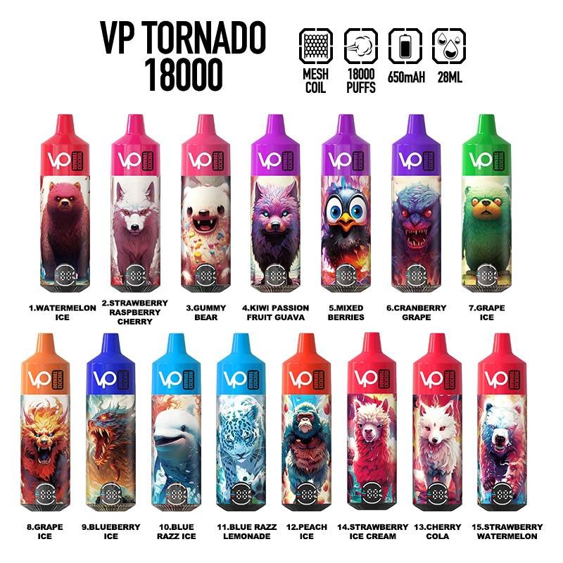 Vapanda Tornado 18K Puffs E-Zigaretten