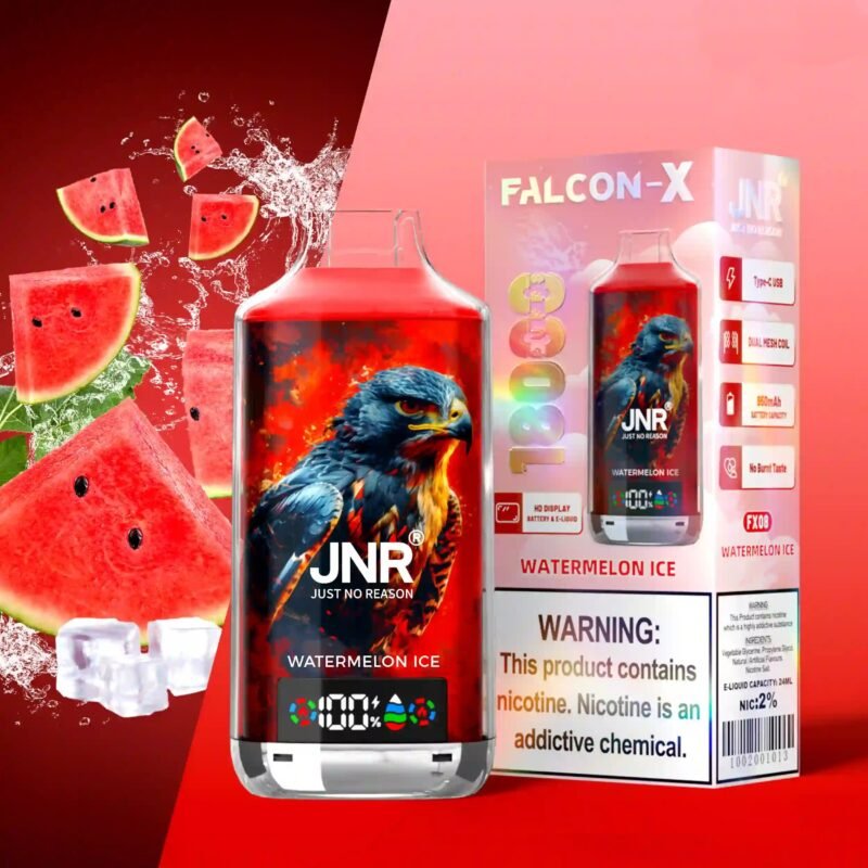 JNR Falcon X 18K Puff Vape Wassermeloneneis 2% Nikotinstärke